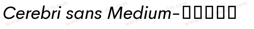 Cerebri sans Medium字体转换